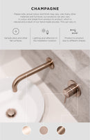 Meir Round Basin Mixer - Champagne