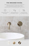 Meir Round Shower on Bracket - PVD Brushed Nickel