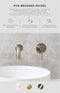 Meir Round Ceiling Shower Arm 300mm - PVD Brushed Nickel