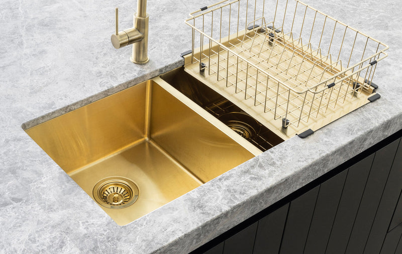 Meir Dish Rack - PVD Brushed Bronze Gold