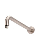 Meir Round Wall Shower Curved Arm 400mm - Champagne