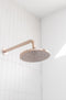 Meir Round Wall Shower Curved Arm 400mm - Champagne