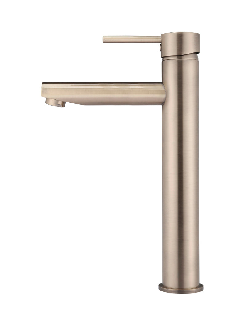 Meir Round Tall Basin Mixer - Champagne