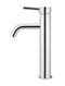 Meir Round Tall Basin Mixer Curved - Polished Chrome