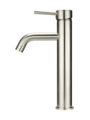 Meir Round Tall Curved Basin Mixer - Brushed Nickel