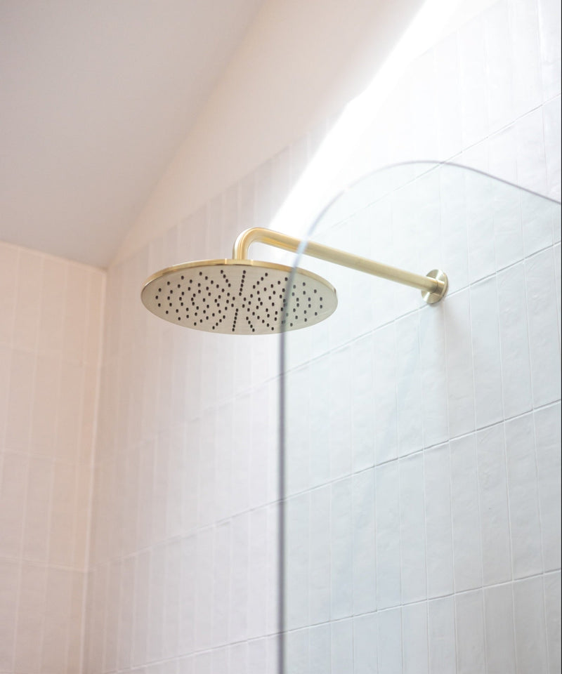 Meir Round Shower Rose 300mm - PVD Tiger Bronze