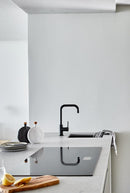 Round Kitchen Mixer Tap - Matte Black