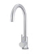 Meir Round Gooseneck Kitchen Mixer Tap - Polished Chrome