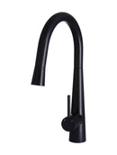 Meir Round Pull Out Kitchen Mixer Tap - Matte Black