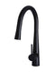 Meir Round Pull Out Kitchen Mixer Tap - Matte Black