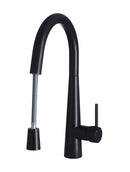 Meir Round Pull Out Kitchen Mixer Tap - Matte Black