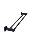 Meir Square Double Towel Rail 600mm - Matte Black