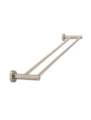 Meir Round Double Towel Rail 600mm - Champagne