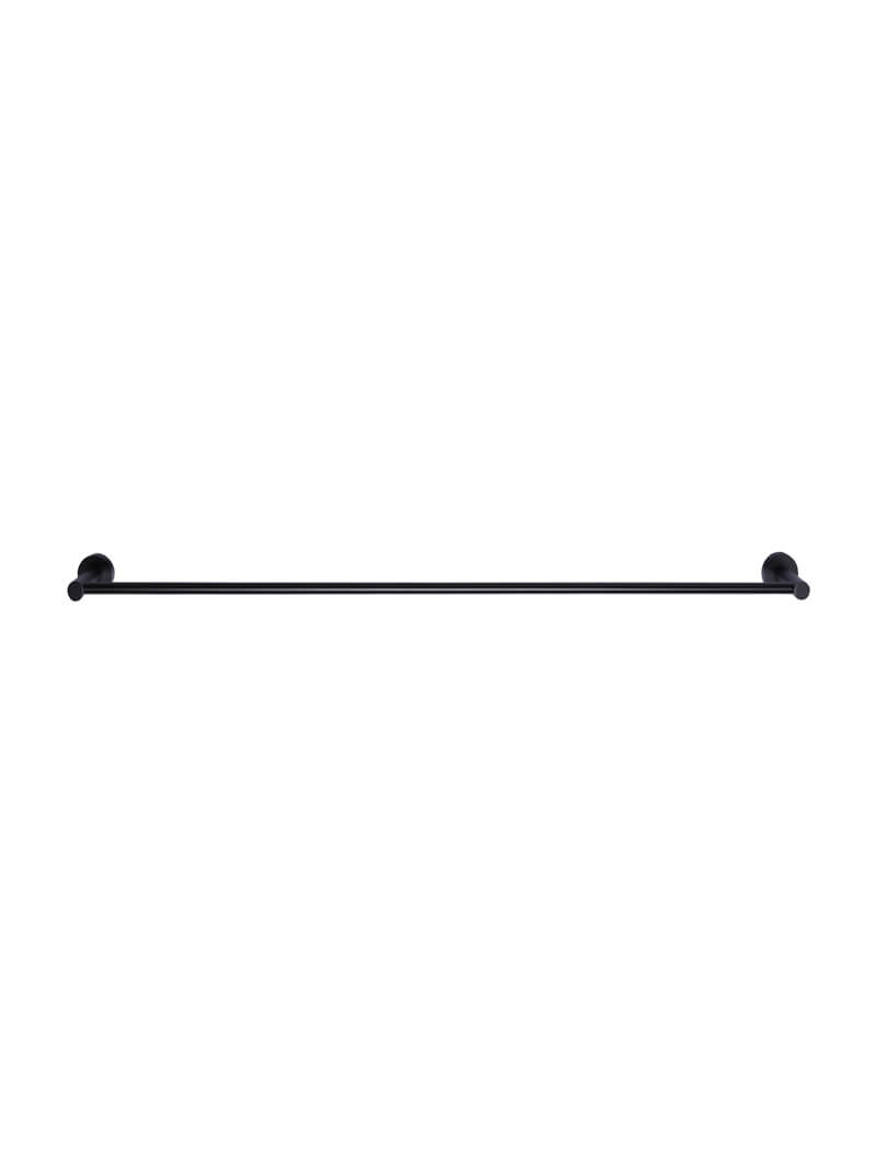 Meir Round Single Towel Rail 900mm - Matte Black