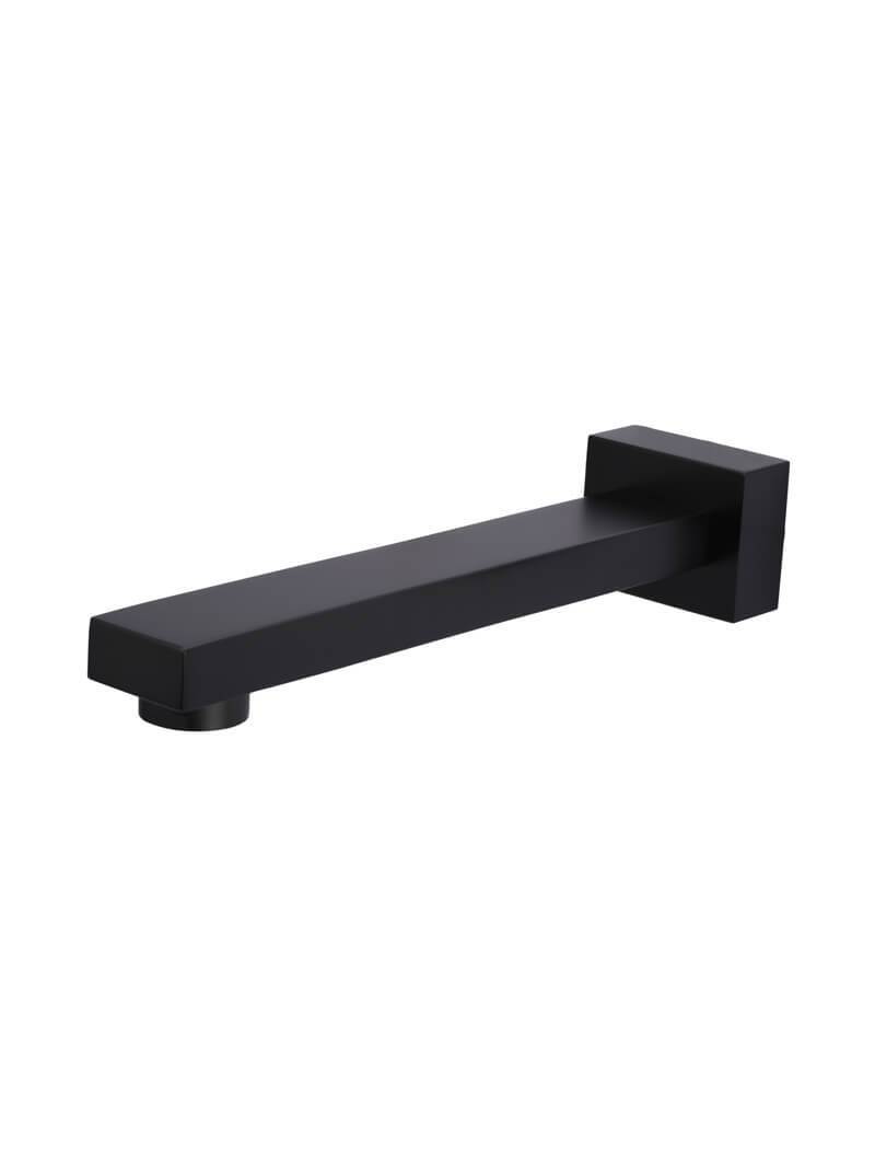 Square Wall Spout - Matte Black