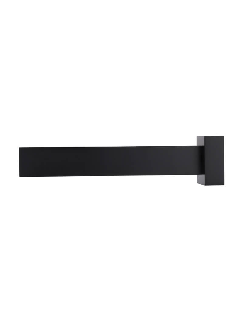 Square Wall Spout - Matte Black