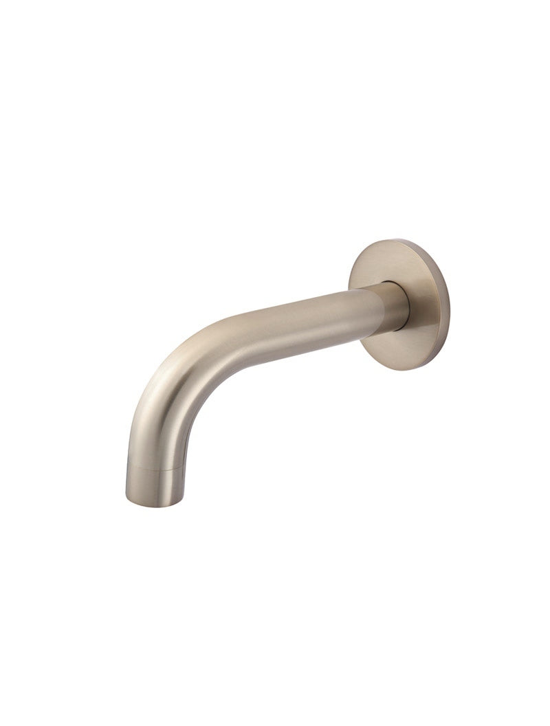 Meir Universal Round Curved Spout 130mm - Champagne