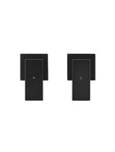 Square Quarter-Turn Wall Top Assemblies - Matte Black