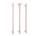Thermogroup Round Vertical Single Bar Heated Towel Rail Dusty Pink