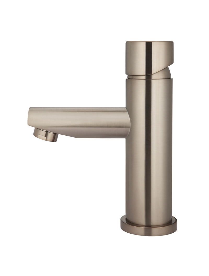 Meir Round Pinless Basin Mixer - Champagne