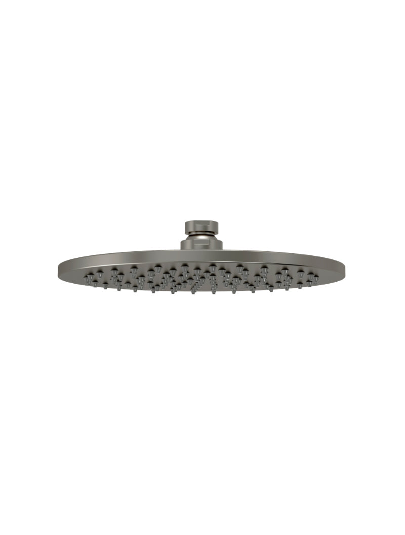 Meir Round Shower Rose 200mm - Shadow Gunmetal