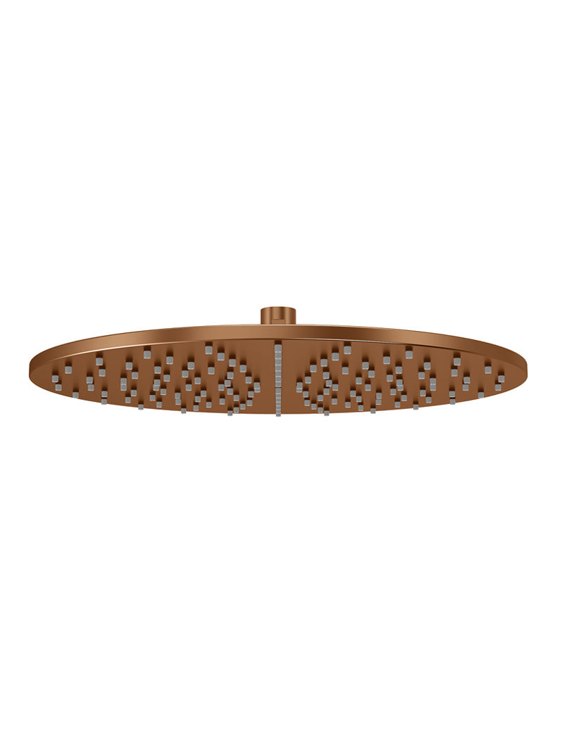 Meir Round Shower Rose 300mm - Lustre Bronze