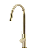 Meir Round Piccola Pull Out Kitchen Mixer Tap - PVD Tiger Bronze