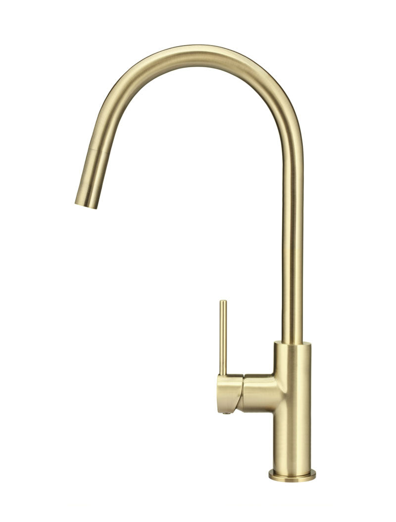 Meir Round Piccola Pull Out Kitchen Mixer Tap - PVD Tiger Bronze
