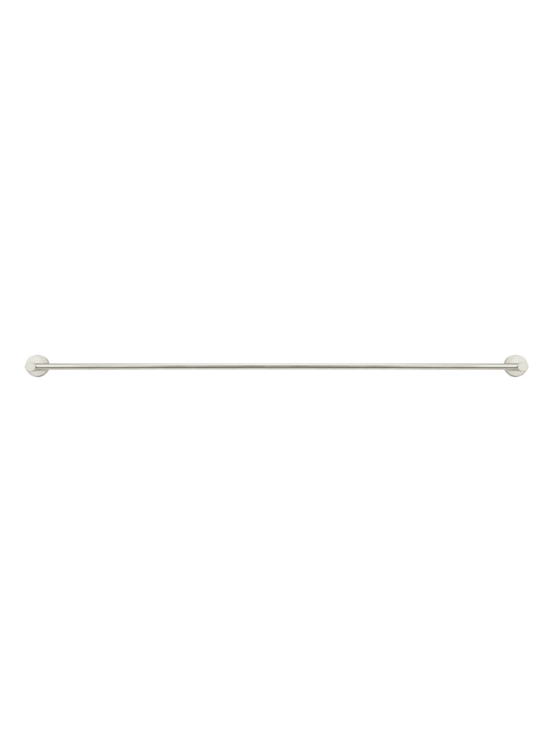 Meir Round Single Towel Rail - PVD Brushed Nickel