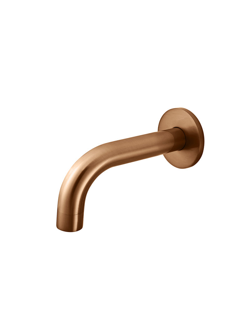 Meir Universal Round Curved Spout 130mm - Lustre Bronze