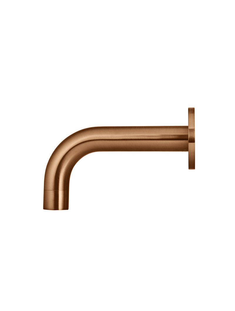 Meir Universal Round Curved Spout 130mm - Lustre Bronze