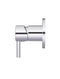 Meir Round Wall Mixer Short Pin lever - Polished Chrome