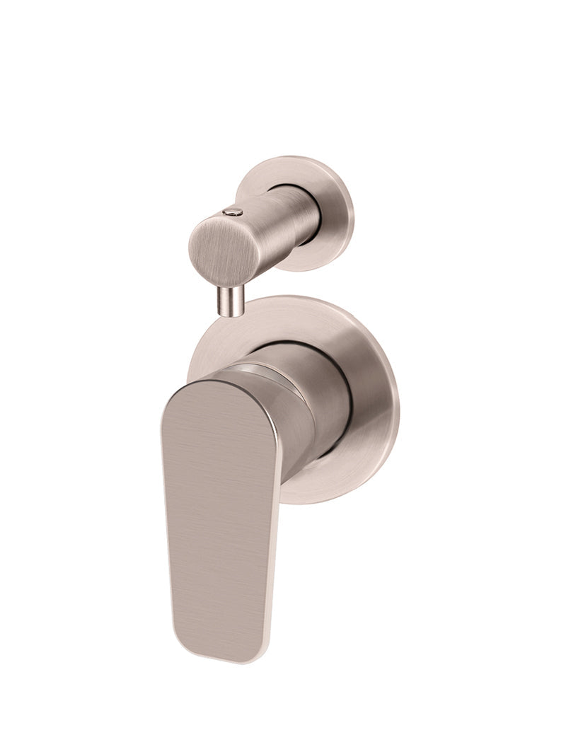 Meir Round Diverter Mixer Paddle Handle - Champagne