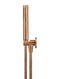 Meir Round Hand Shower on Fixed Bracket - Lustre Bronze